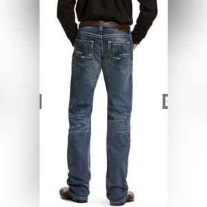 Ariat Men's Straight Jeans in Medium Blue Wash